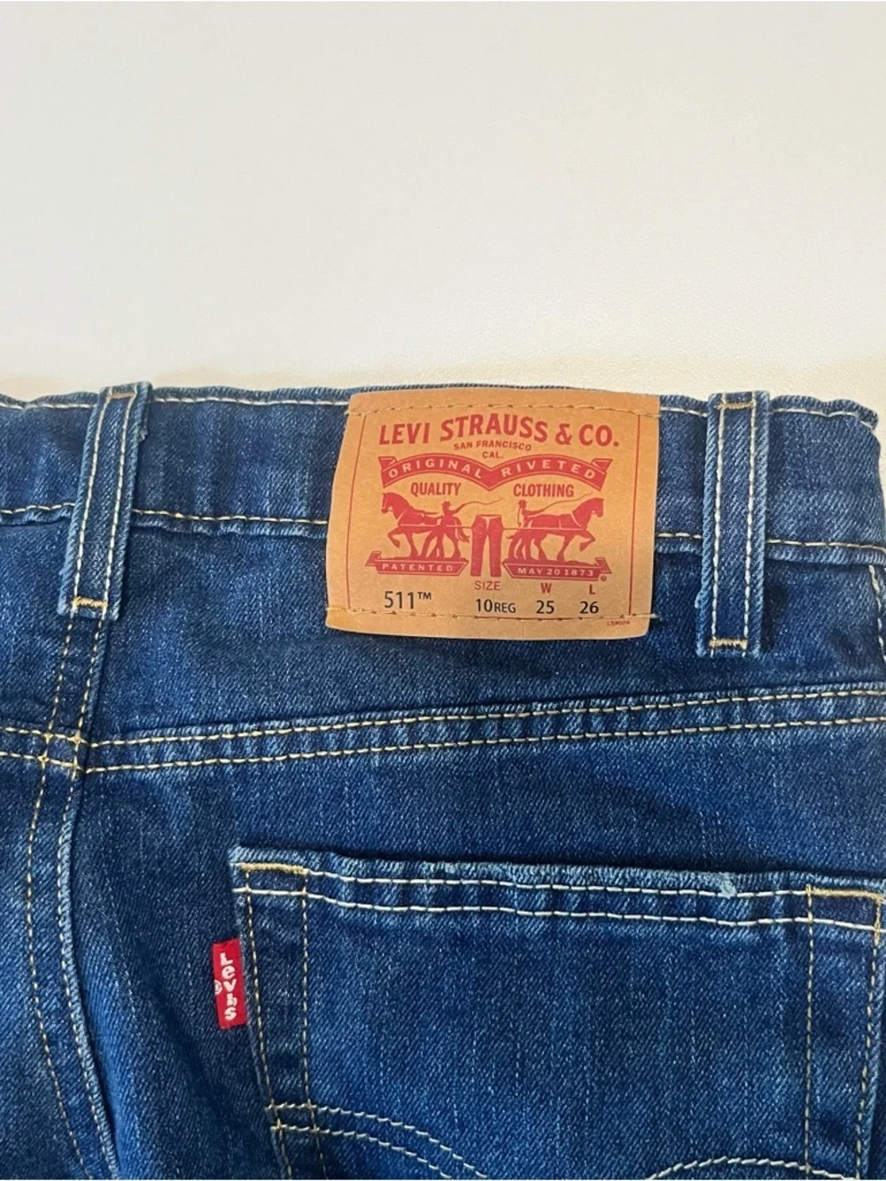 Levi's Kids Straight Jeans in Indigo Blue